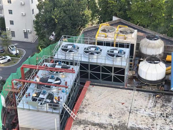 方形冷卻塔的組成與安裝(225噸方形冷卻塔安裝步驟)
